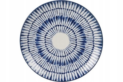 

Talerz płytki porcelanowy 27 cm niebieskie wzorki