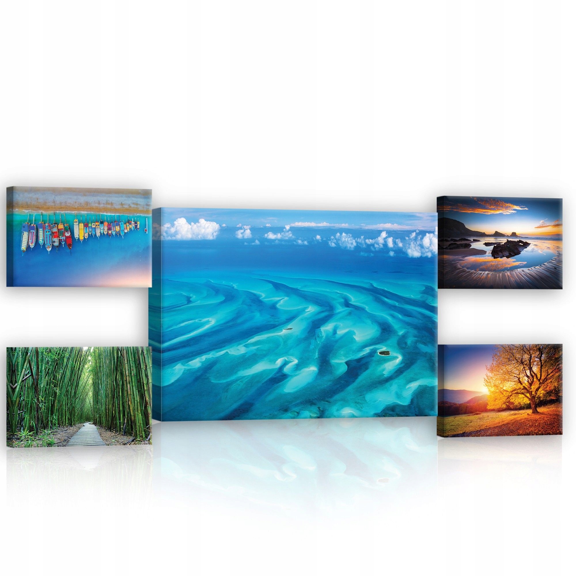 Obraz 135x50 Příroda krajina moře západ slunce harmonie moderní