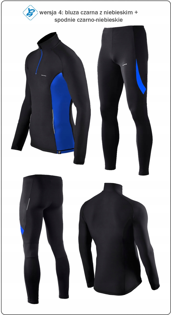 Oddychający antybakteryjny komplet rowerowy bluza+spodnie BERENS XL Kod producenta earow