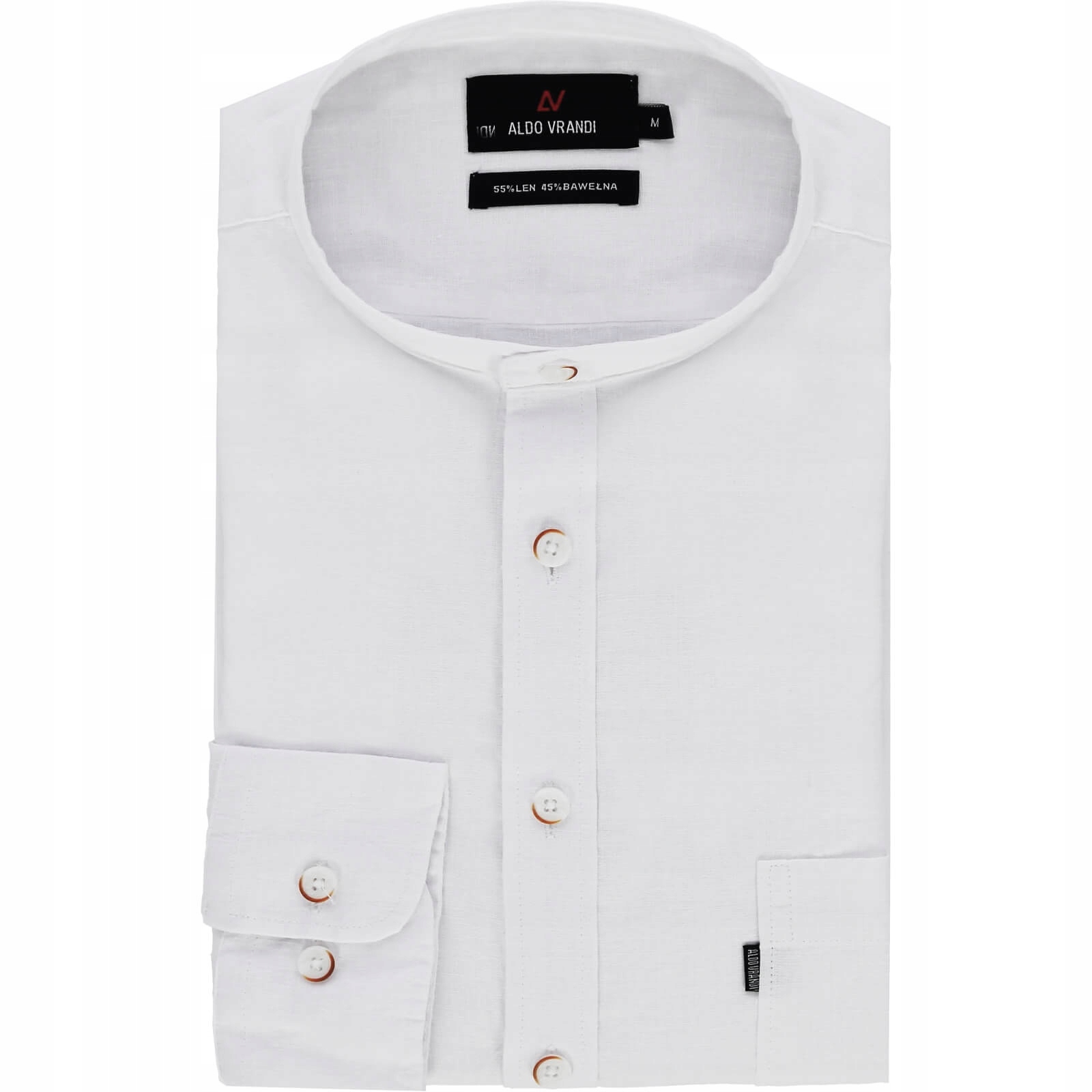 

Lniana koszula męska regular Stójka 4XL_klatka_140