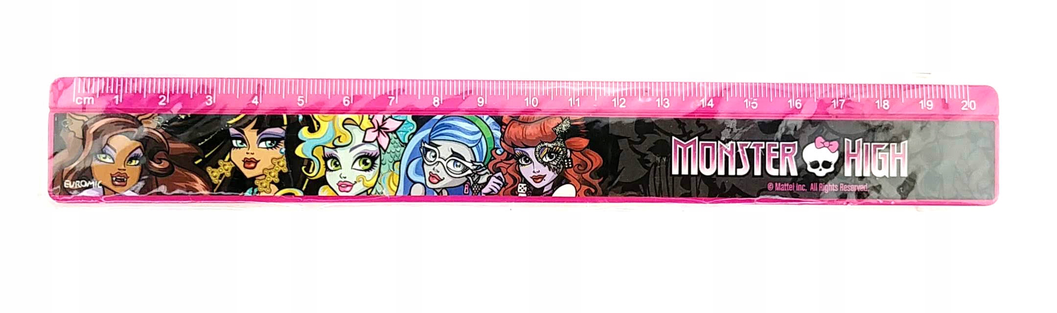 Linijka 20 cm Monster High CE Euromic Nowa EAN (GTIN) 5701359699970