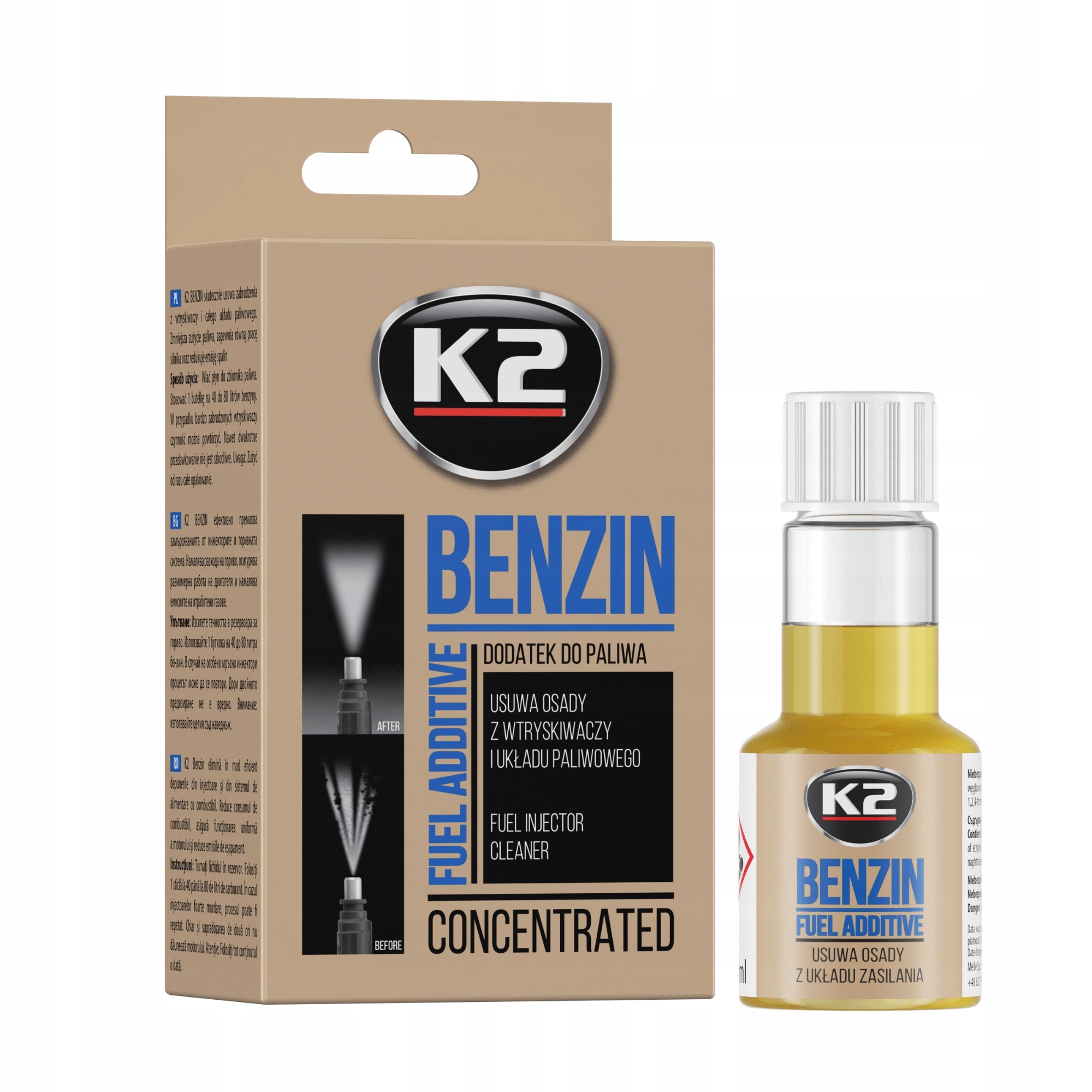 

K2 Benzin do czyszczenia wtrysków benzyna 50ml