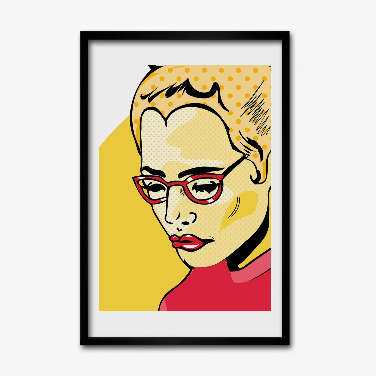 Nástěnný obraz v rámu Žena brýle 40x60 cm