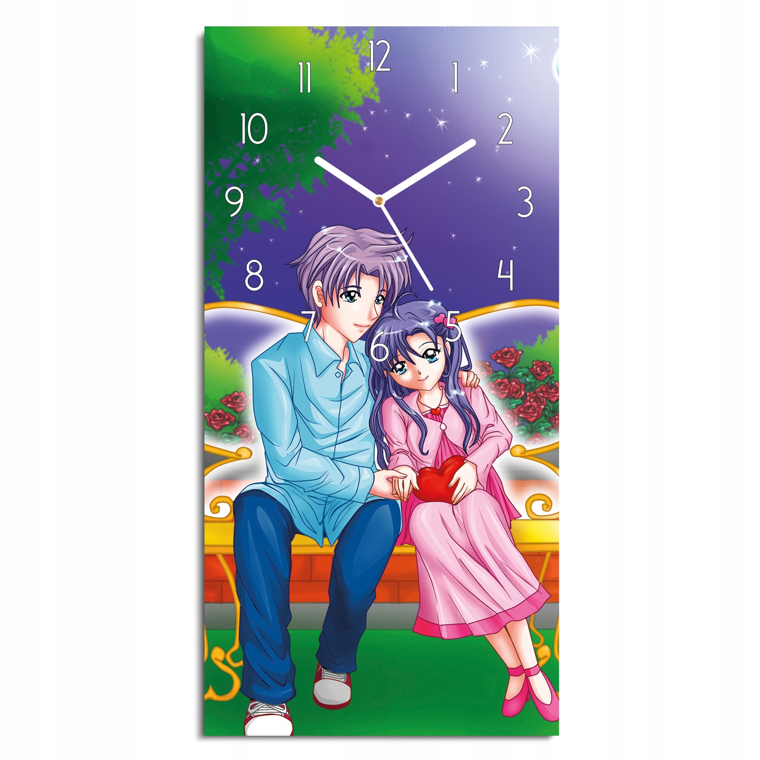 závěsné hodiny Anime park pár kuchyňské 30x60 tiché