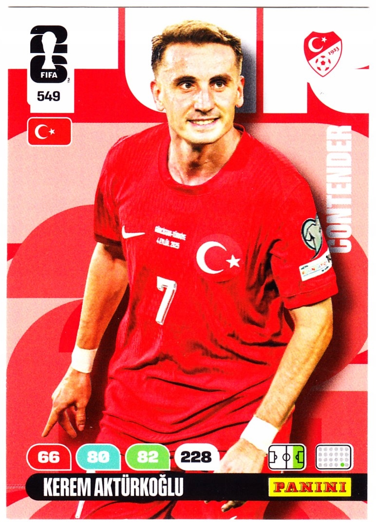Karta Piłkarska Panini Fifa World Cup 2026 Contender Kerem Akturkoglu 549