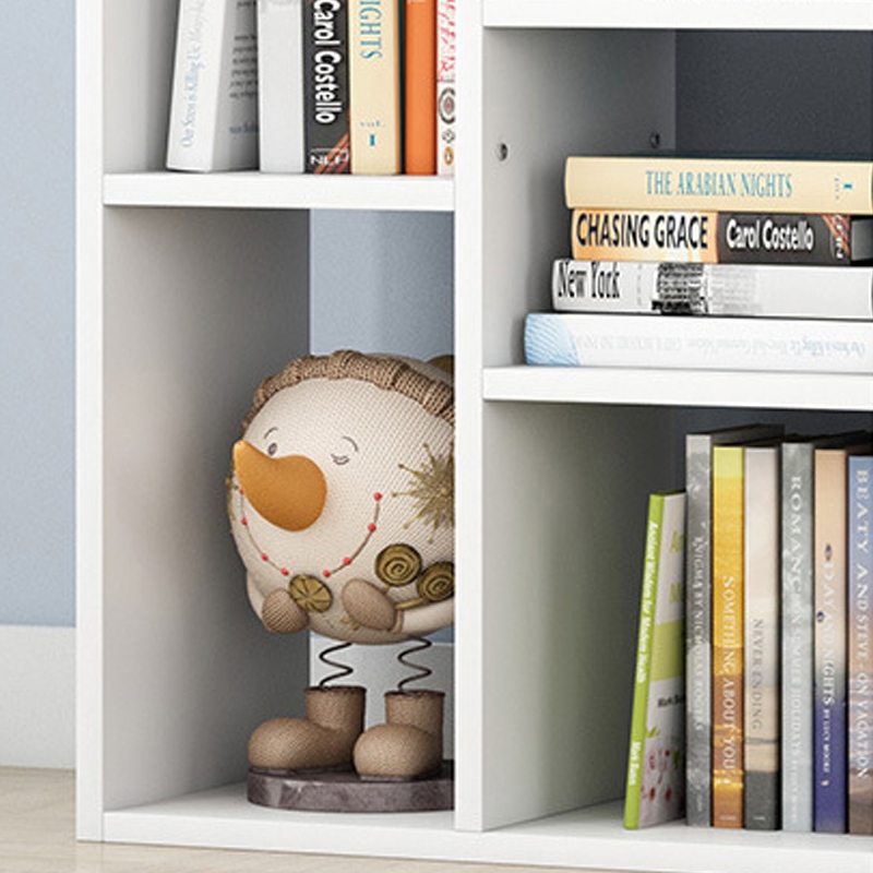 REGAŁ OTWARTY STOJĄCY BIAŁY DUŻA SZAFKA KOMODA LOFT SKANDYNAWSKI 5 PÓŁEK Kolor mebla biały