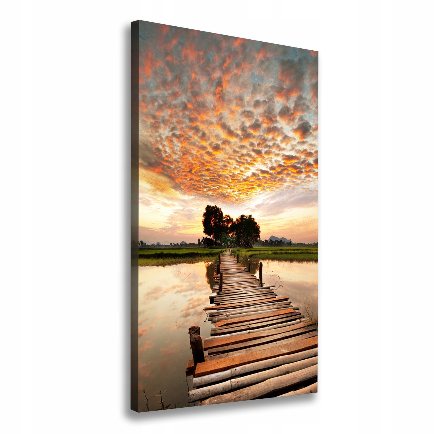 

Foto obraz na płótnie Drewniany most 60x120 cm
