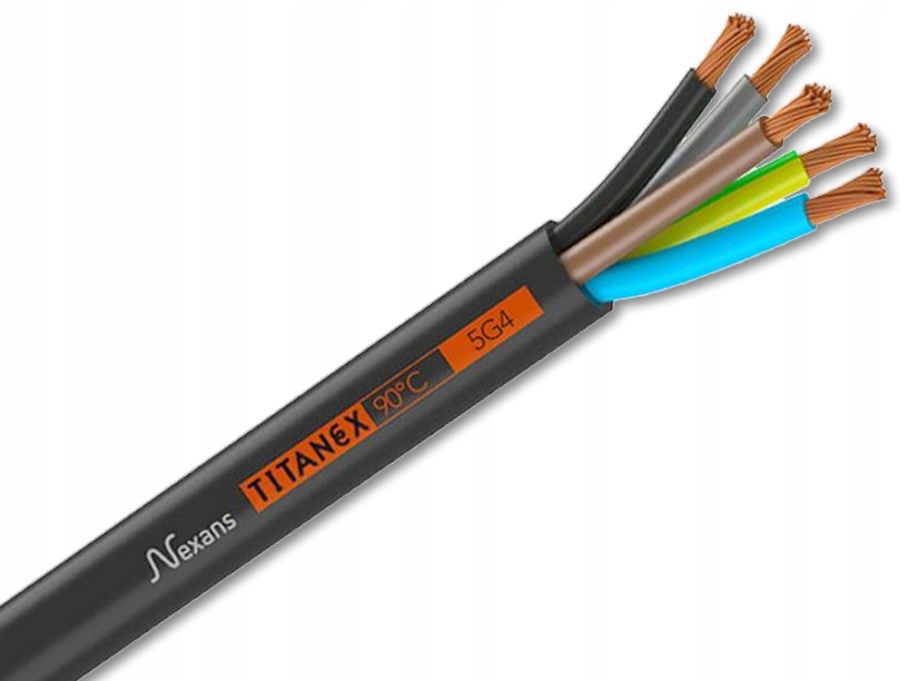 

Nexans Titanex H07RN-F 5G4 Przewód Kabel 5x4