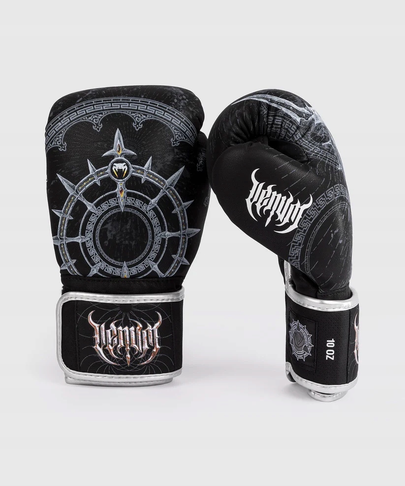 Venum Gladiator 5.0 boxerské rukavice 12 Oz New černo-stříbrné