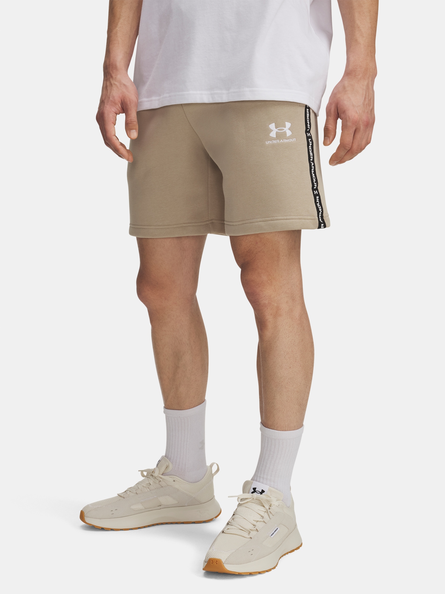 Pánské kraťasy Under Armour Ua Icon Fleece Short Taping-BRN vel. L