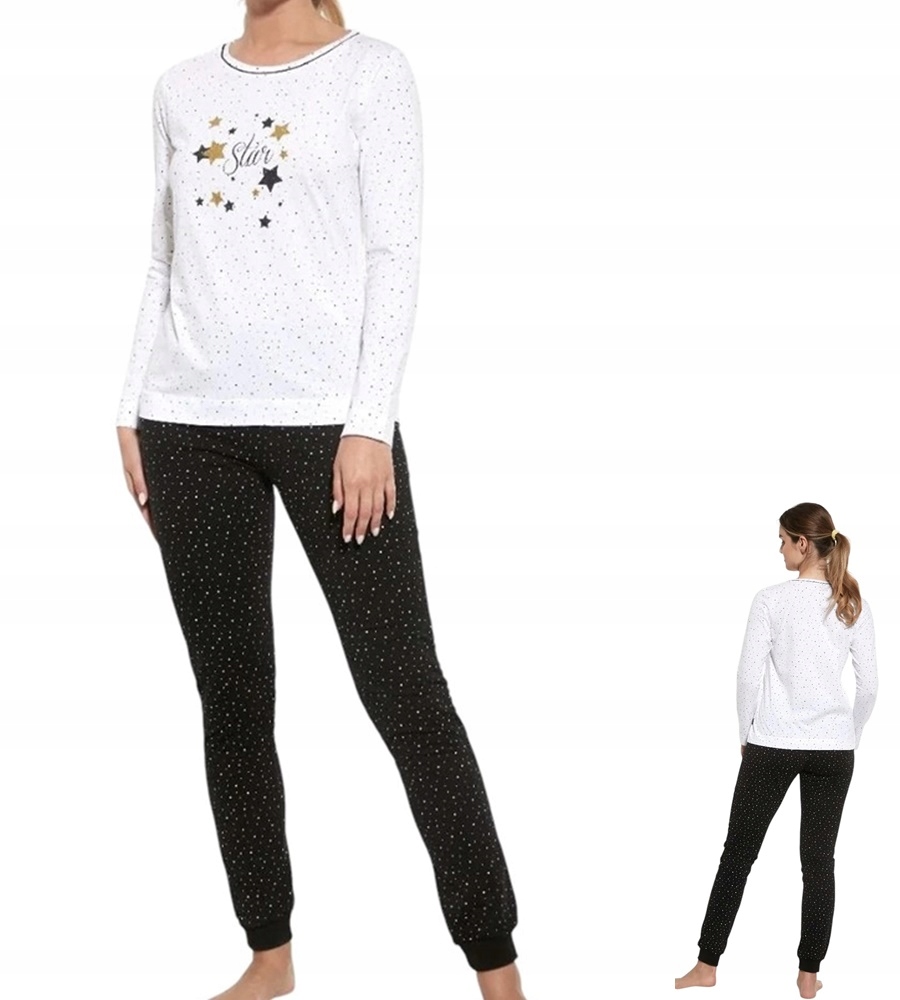 Dámské pyžamo Cornette Star 722 XXL 44 Bílé