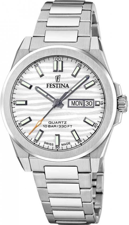 Hodinky pánské Festina 20073/1 ocelové klasické na plavání