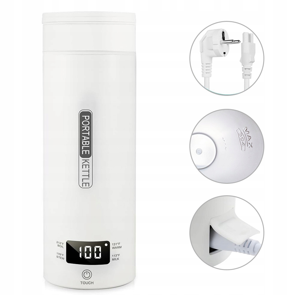 Czajnik Elektryczny 450 ML Z Automatyczną Ochroną Przed Wrzeniem Na Sucho