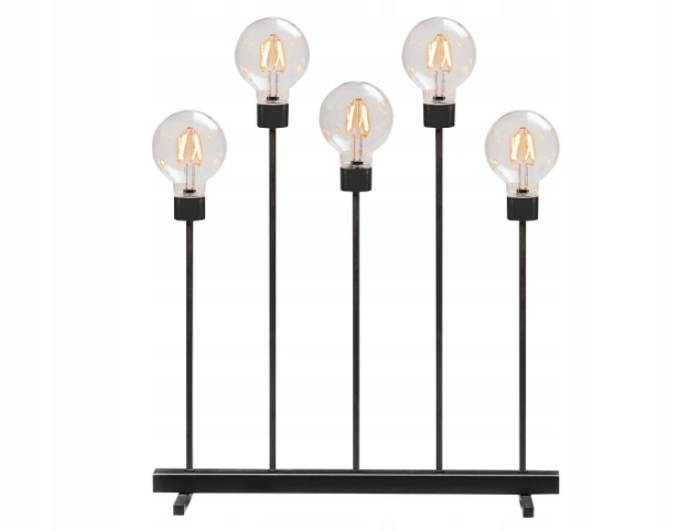 Led dekoratívny svietnik Eddie Konstsmide 3963-710TR, čierny 45 x 54 cm