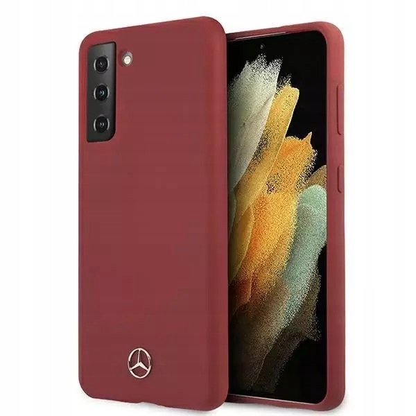 Etui Mercedes MEHCS21SSILRE do Samsung Galaxy S21 G991 pevné pouzdro Silico