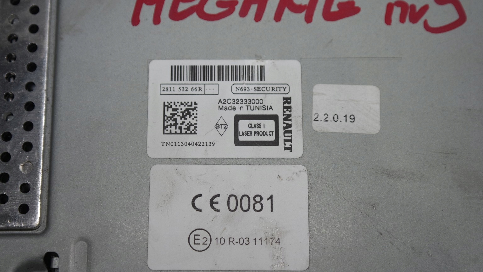 экран renault MEGANE III 259150931R