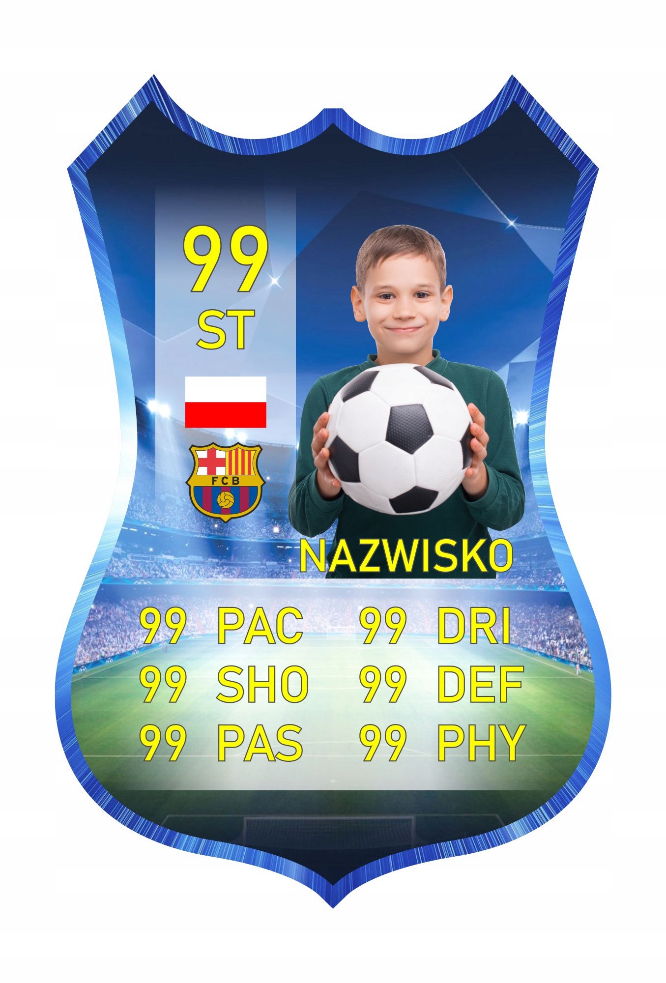 

Personalizowana karta zawodnika Fut karta Fifa 21