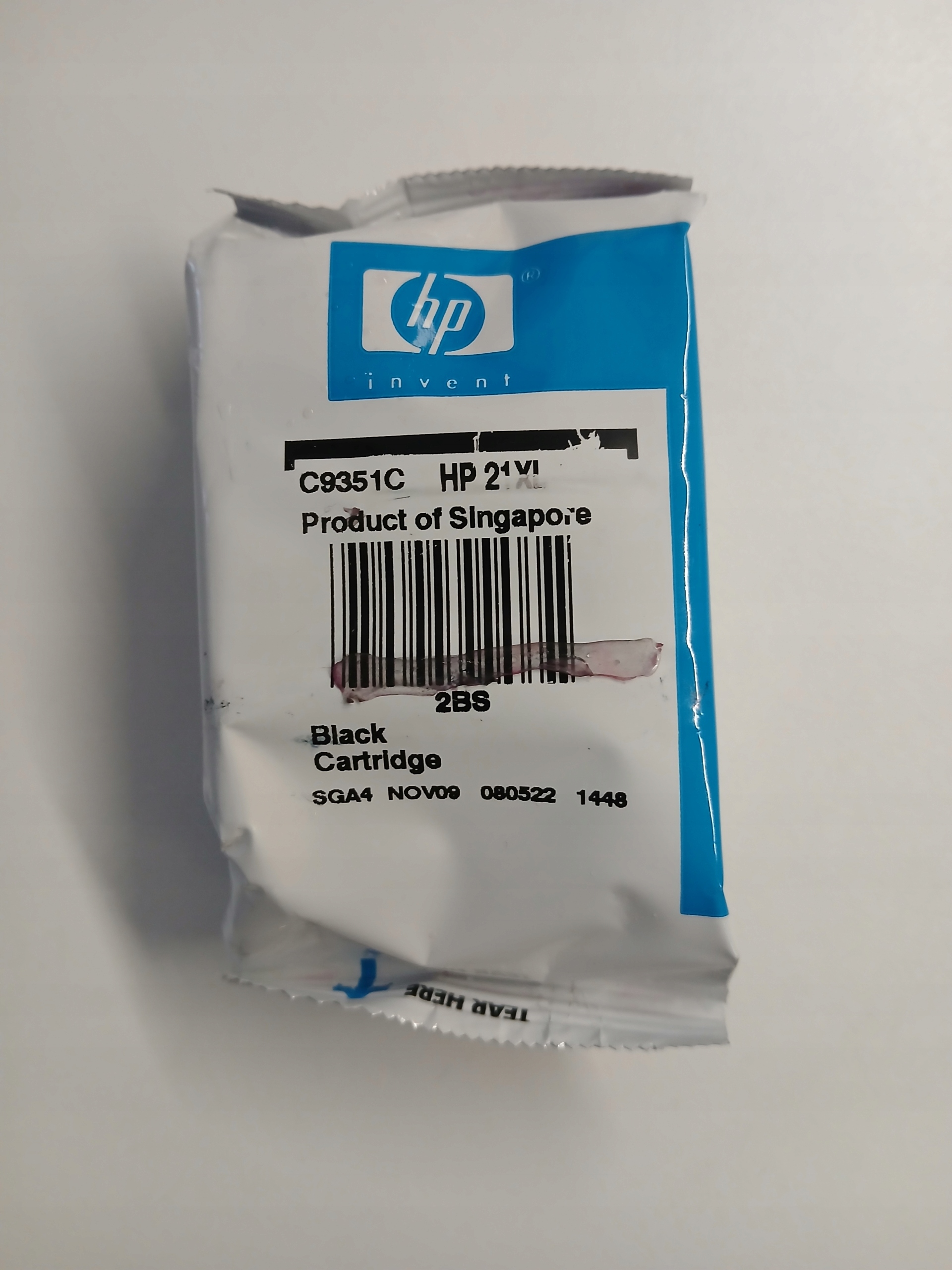Inkoust Hp 21XL Black C9351CE Originál