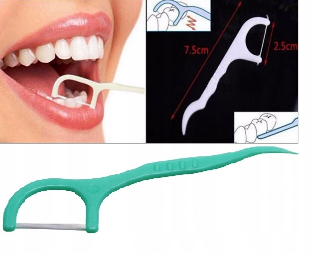 NICI DENTYSTYCZNE 100 szt nitko-wykałaczki Marka Slowmoose