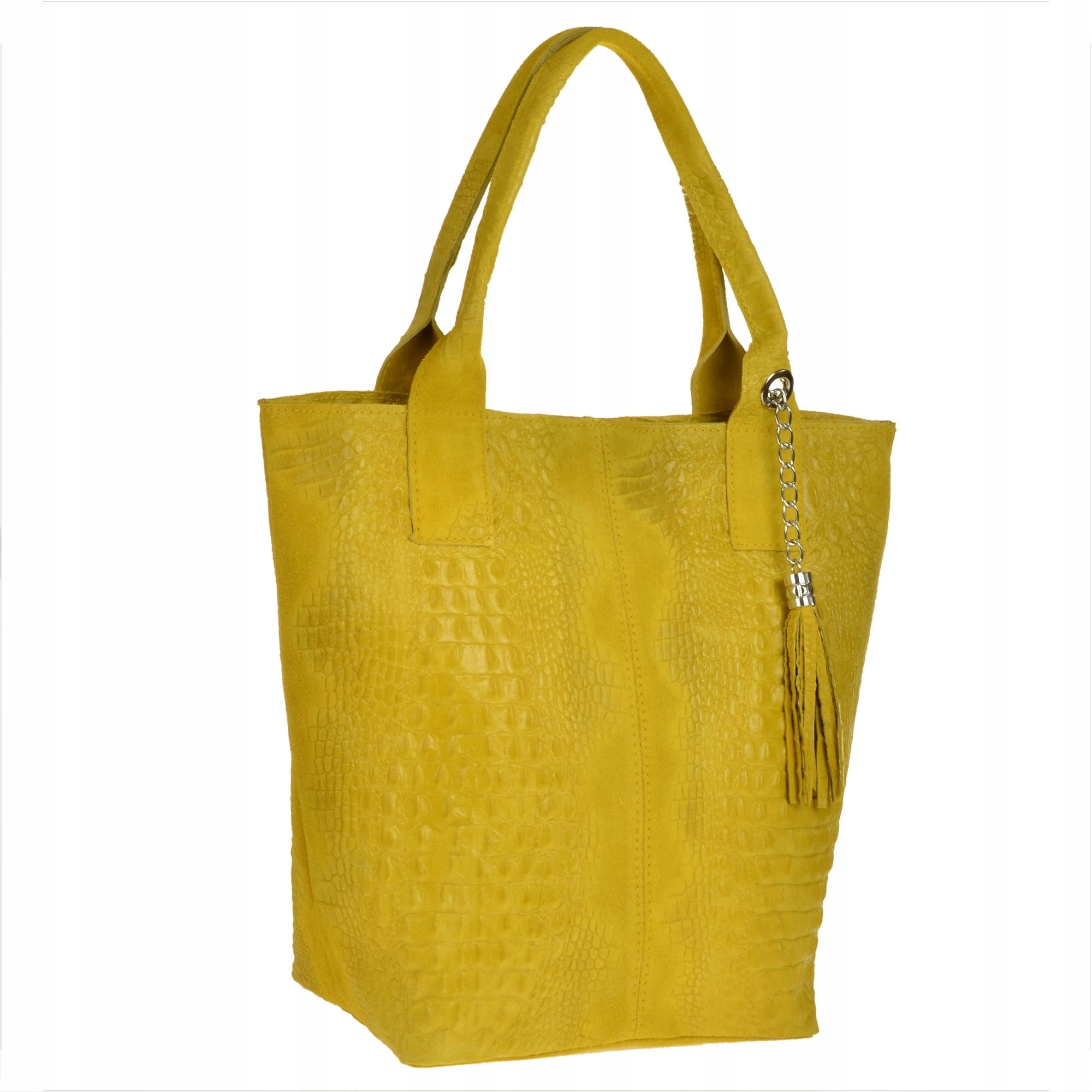 

Borse In Pelle torebka skóra nat. shopper żółta