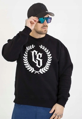 Mikina Dark Zone Bez Kapuce oversize Cs Laur černá bílá