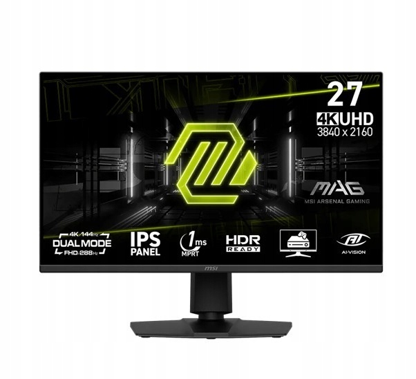 Msi Monitor Mag 275UPD E14 27 cali/LED/UHD/Flat/288Hz/Czarny