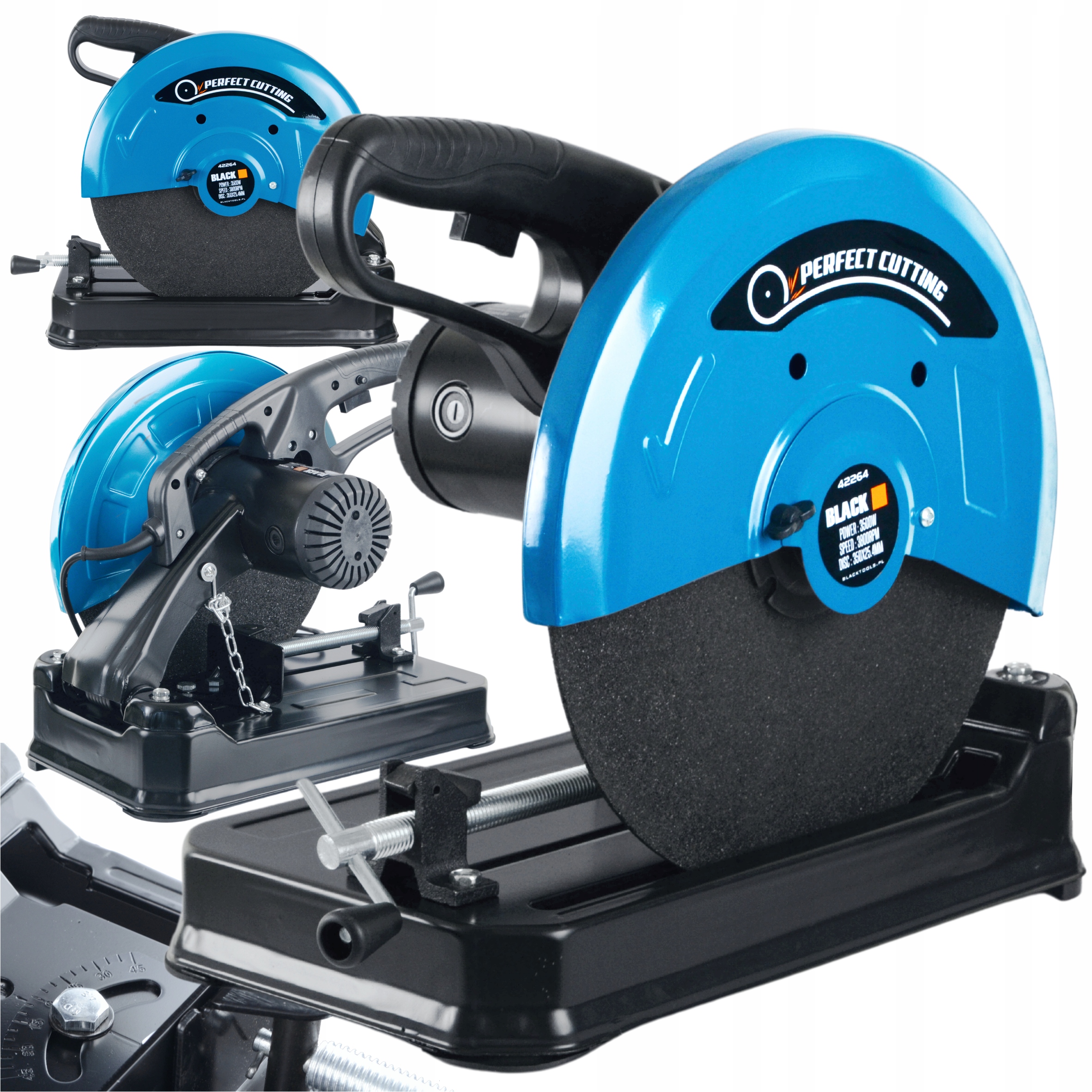 UKOSOWA PRZECINARKA DO CIĘCIA STALI 355 mm TARCZA TARCZA BLACK