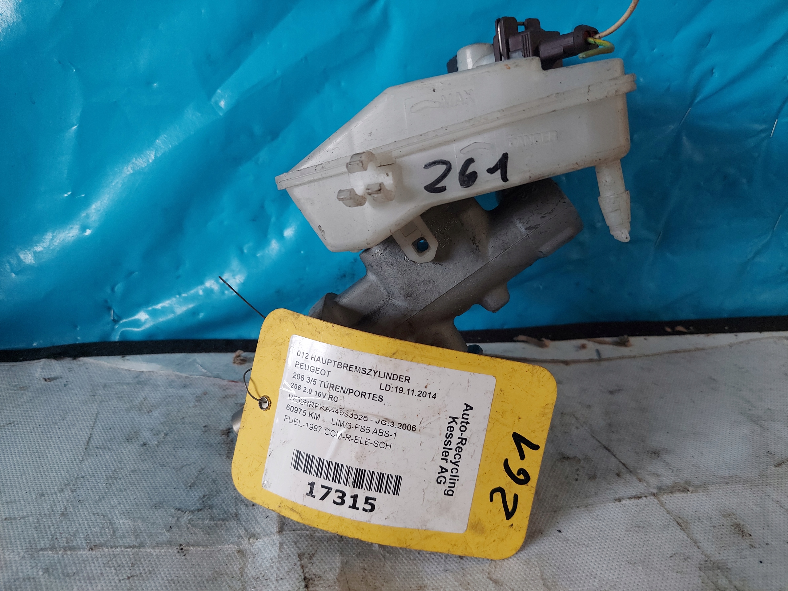 Servofreno PEUGEOT 206 2.0 16V ATE