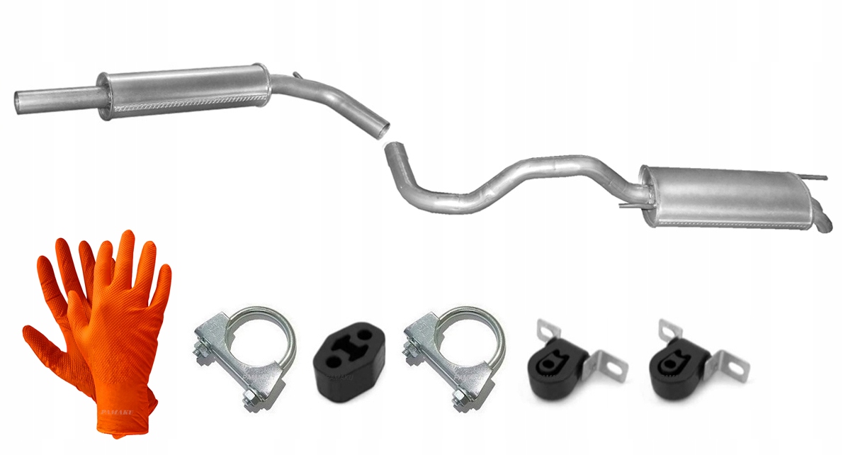 Vw Polo 1.4TDi 1.7 1.9 SDi (1994-2001) Hatchback Tlumič Středový Koncový