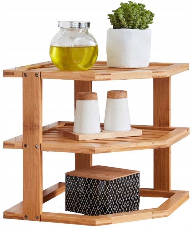 

Półka Kuchenna 3 Poziomy Na Przyprawy Bambus 100%