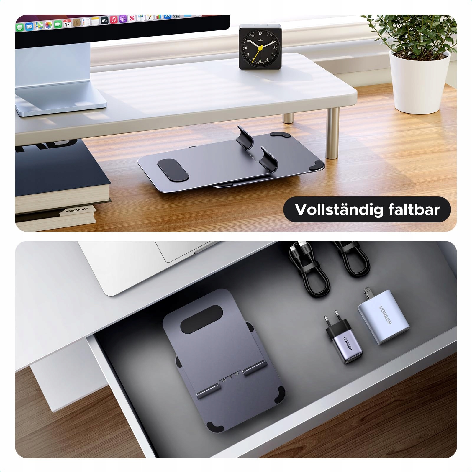UGREEN Stojak Na Tablet Obrotowy Regulowany Kompatybilny z iPad iPhone — miniatura 6