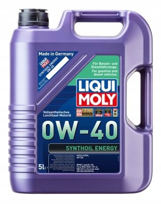 Syntetyczny Olej Liqui Moly Synthoil Energy 0W40 5L