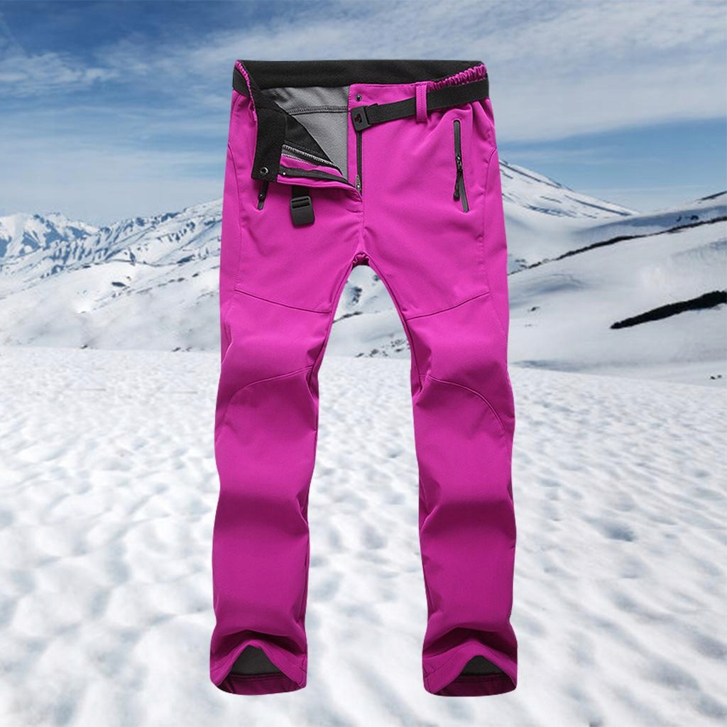 Softshell damski spodnie narciarskie Nordblanc Zbliżony czerwony