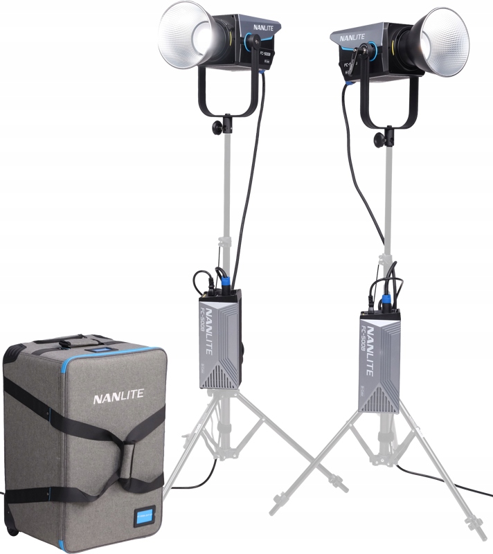 Sada lamp Nanlite FC-500B Led Bi-color Spot Light 2-Light Trolley Case