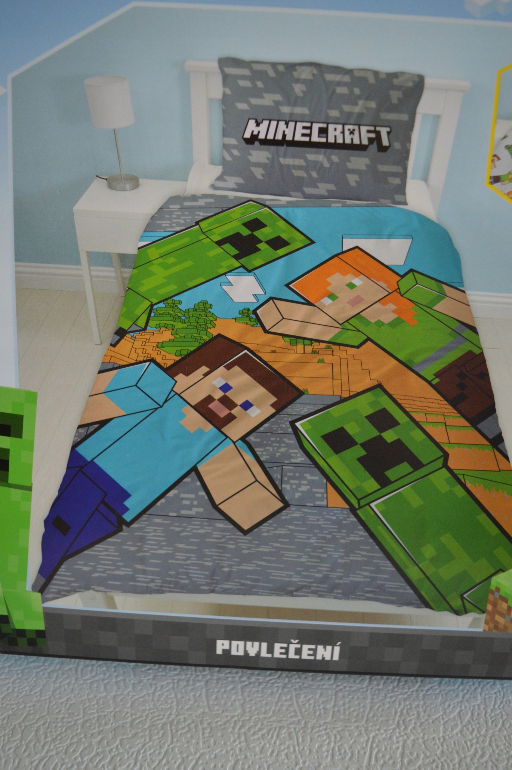 Minecraft Pościel Bawełniana 2 el. 140x200