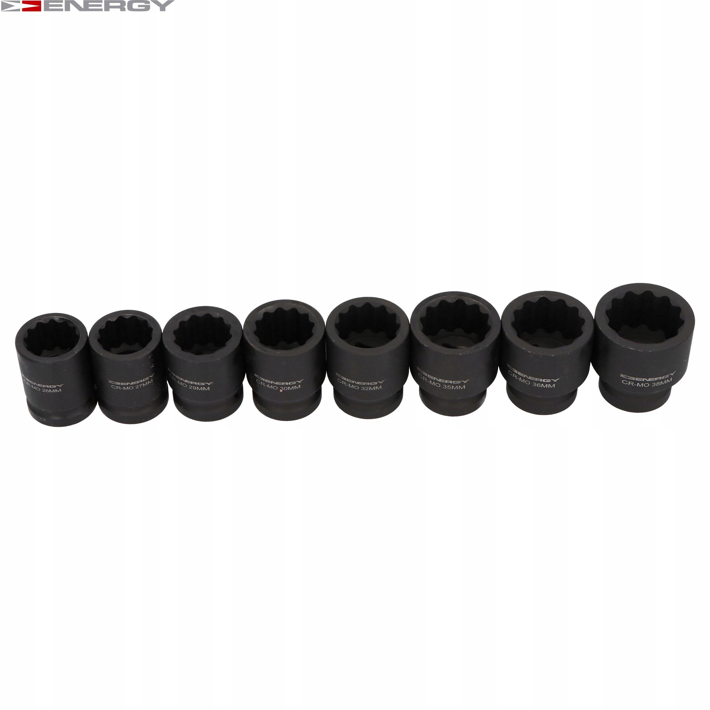 NASADKI 12-kąt UDAROWE KUTE 3/4 8szt Mocowanie 3/4