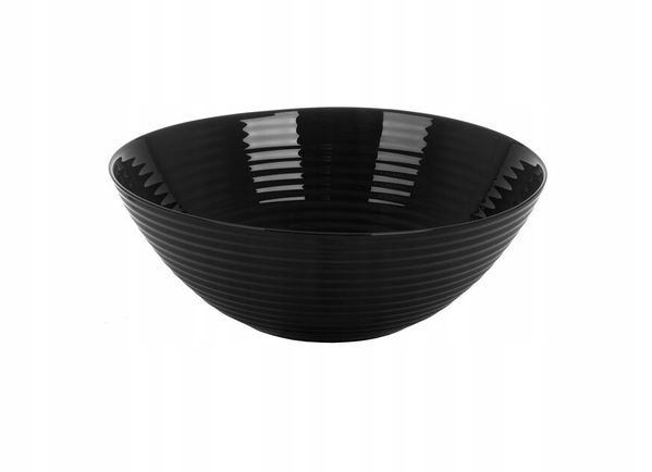 LUMINARC salaterka HARENA 27 cm czarna miseczka