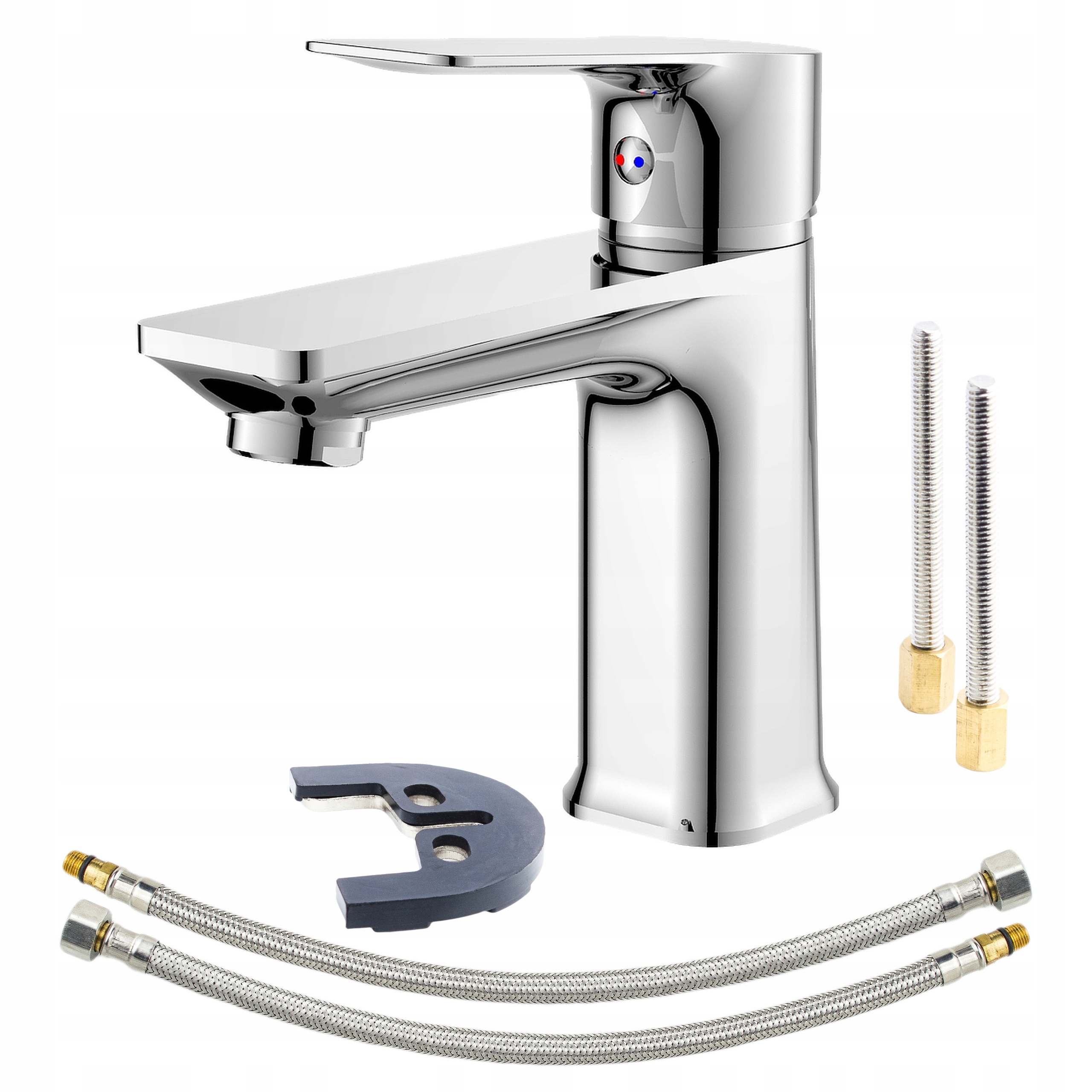 Umyvadlová stojánková baterie chrom koupelnová baterie pro umyvadlo armatura Sotbe