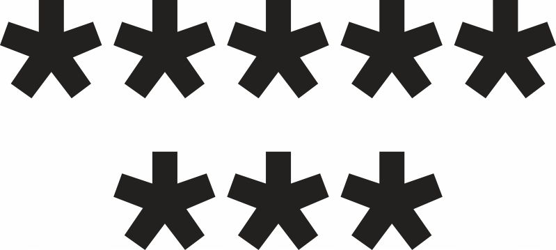 NAKLEJKA JEBA-Ć PIS RUCH 8 osiem GWIAZDEK ANTY pis