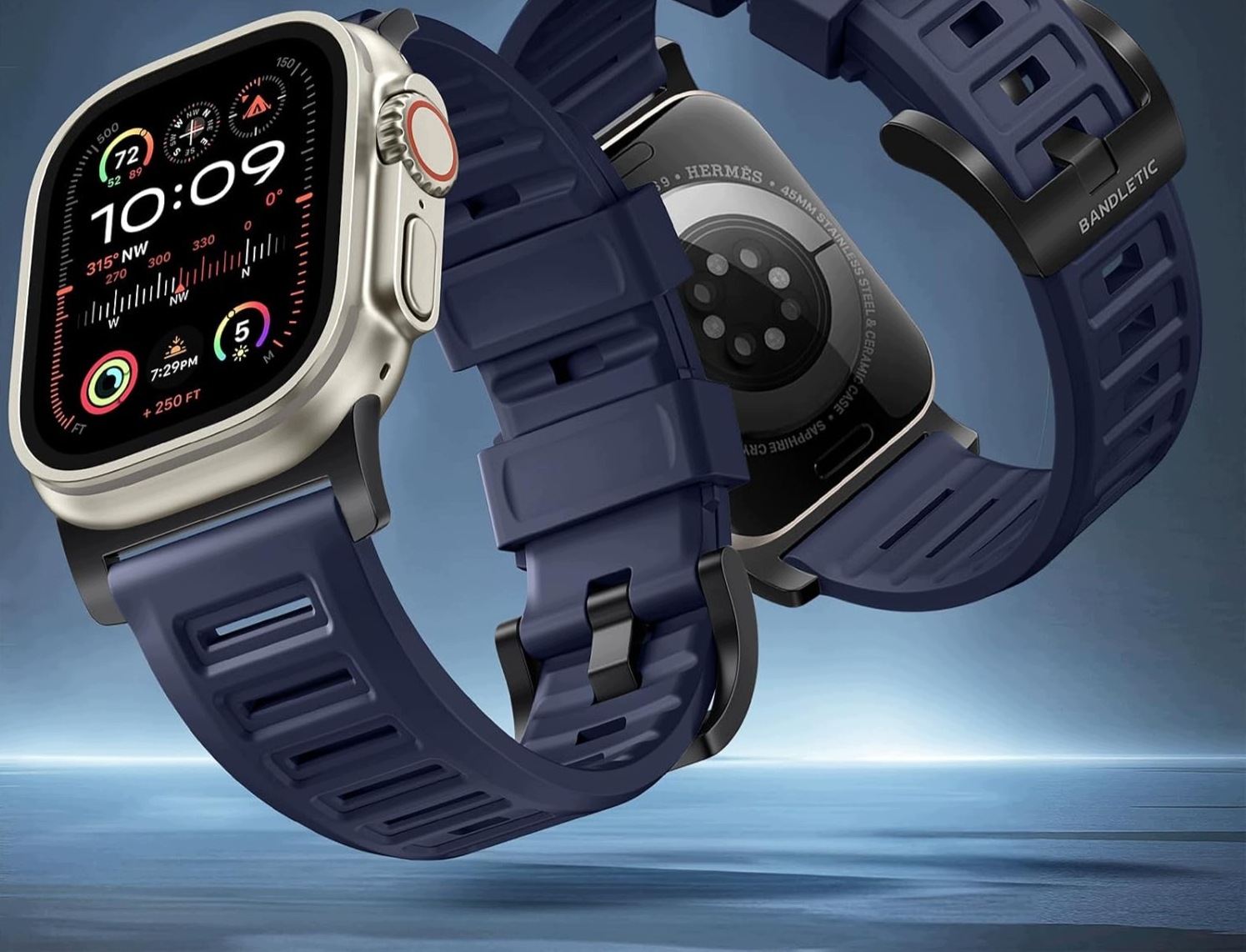Bandletic R-fkm Pásek kompatibilní s Apple Watch Ultra 2/ Ultra 49 mm 45 mm