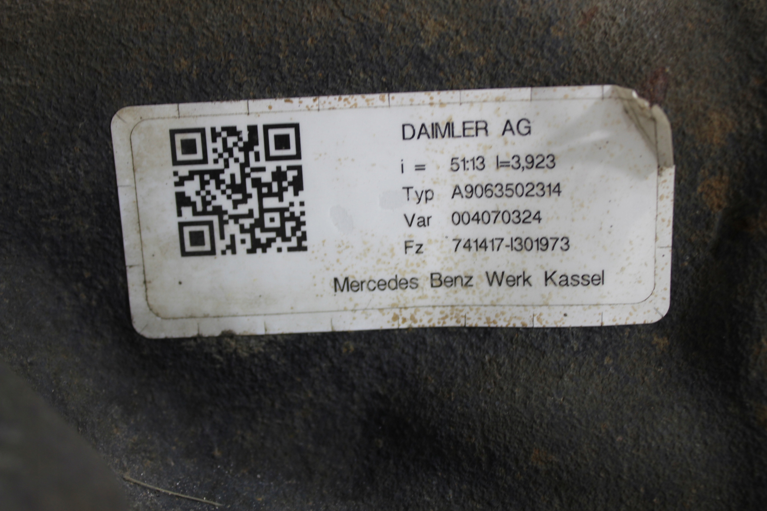 Mercedes Sprinter W906 differenziale differenziale 51:13