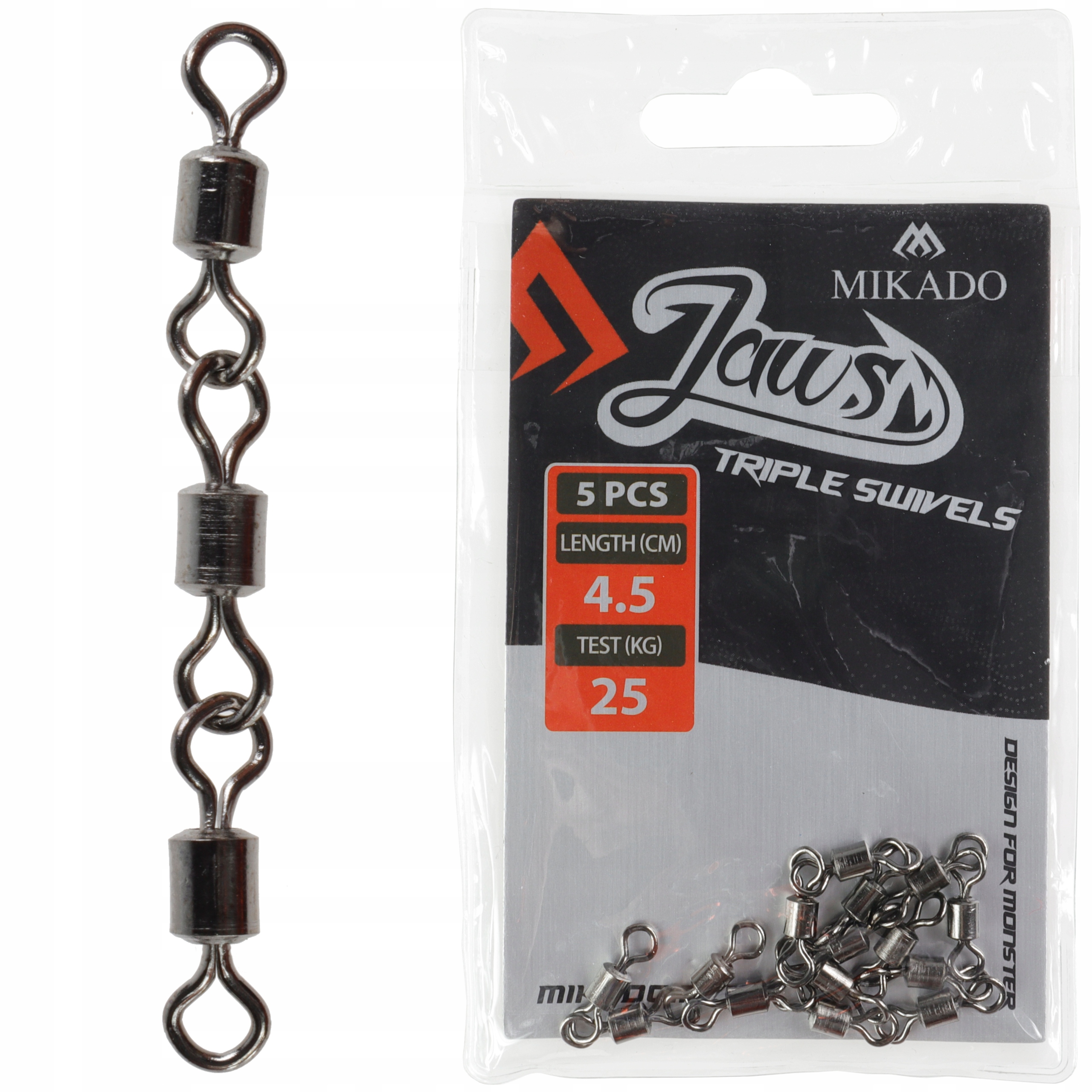 

Krętlik potrójny do dozbrojek 4,5 cm 25 kg Mikado