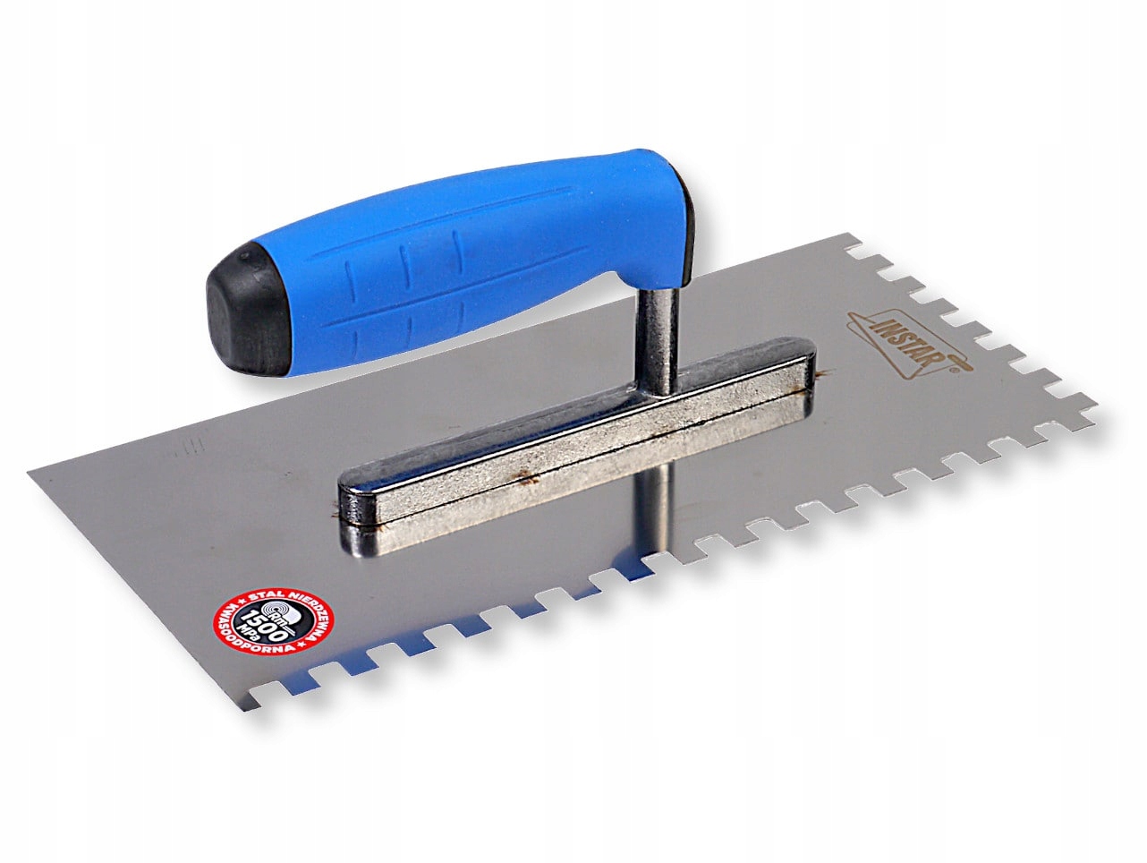 INSTAR - PACA NIERDZEWNA ZĘBATA AL 128x270 MM - ZĄB 12x12 MM UCHWYT GUMOWY Kod producenta 7812