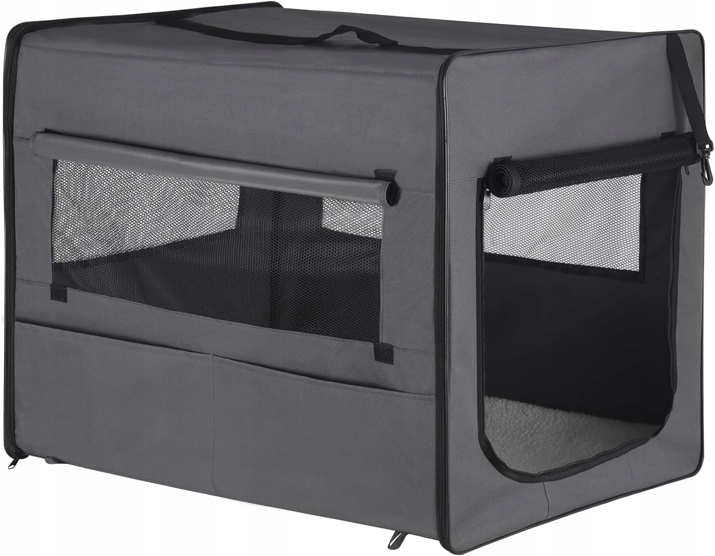 Transporter składany torba transportowa dla psa XXL103x71x79 cm Szary