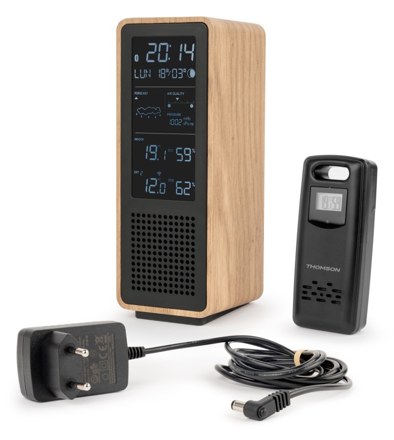 Meteorologické stanice Thomson WS102TBK s Bluetooth reproduktorem a Fm rádiem