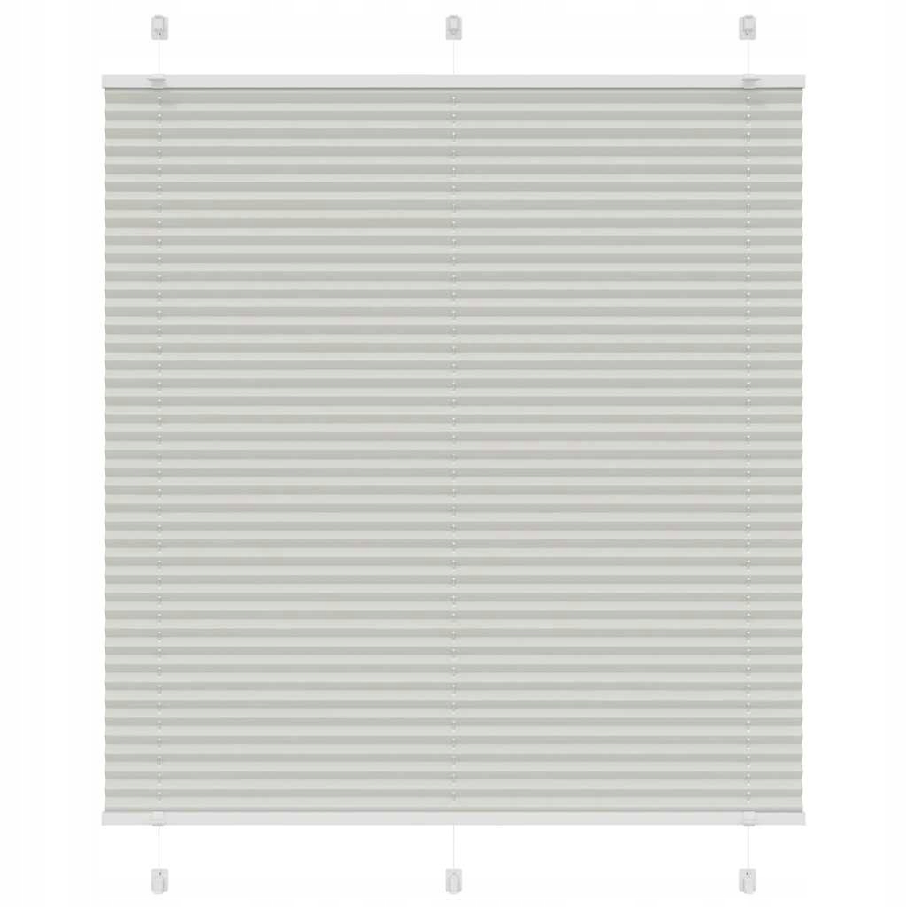 Plisovaná roleta svetlosivá 120x150 cm Šírka tkaniny 119,4 cm
