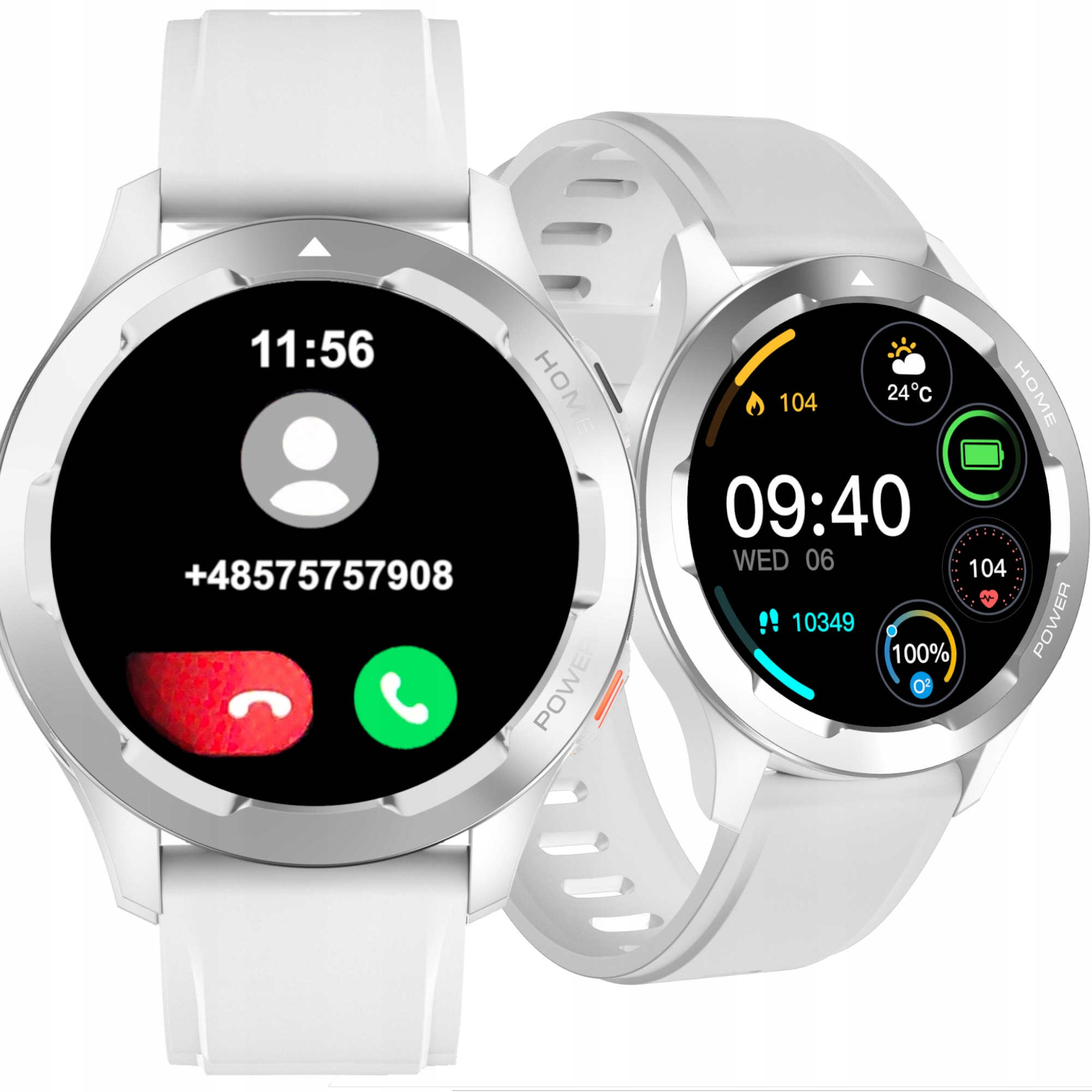 Sportovní hodinky Chytré Hodinky Vodotěsné Bílé