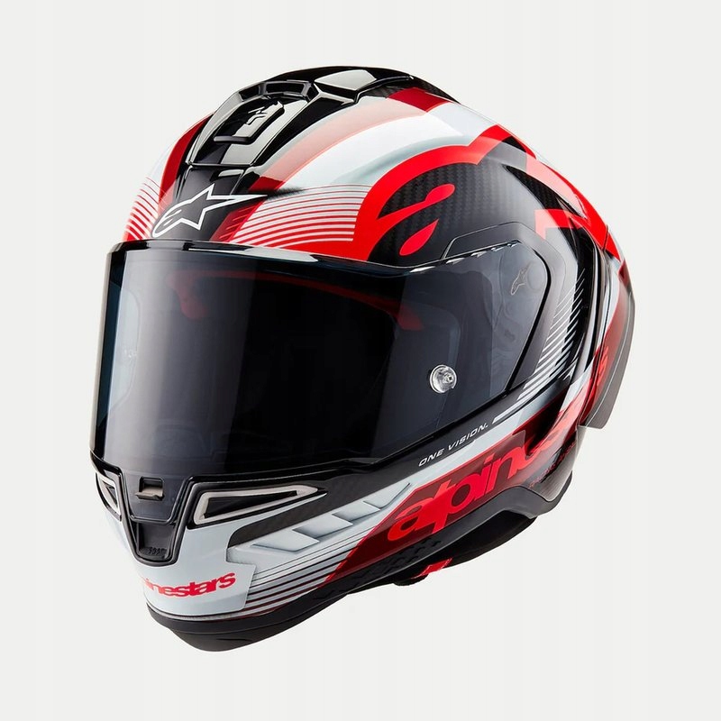 Integrálna Motocyklová Prilba Alpinestars Supertech R10 Team Blk/crb/rd/wht S
