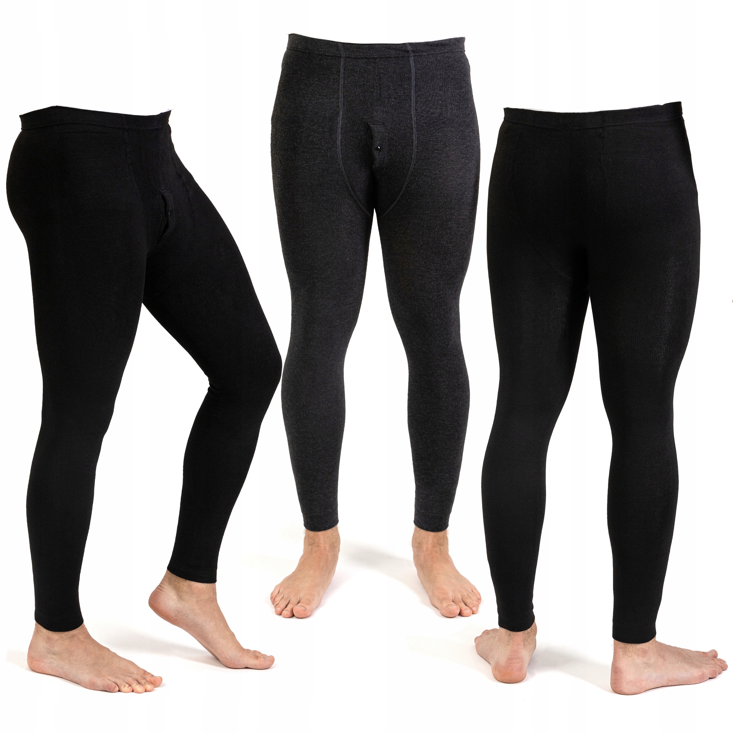 3PAK MĘSKIE KALESONY GETRY OCIEPLANE POLAREM 3XL