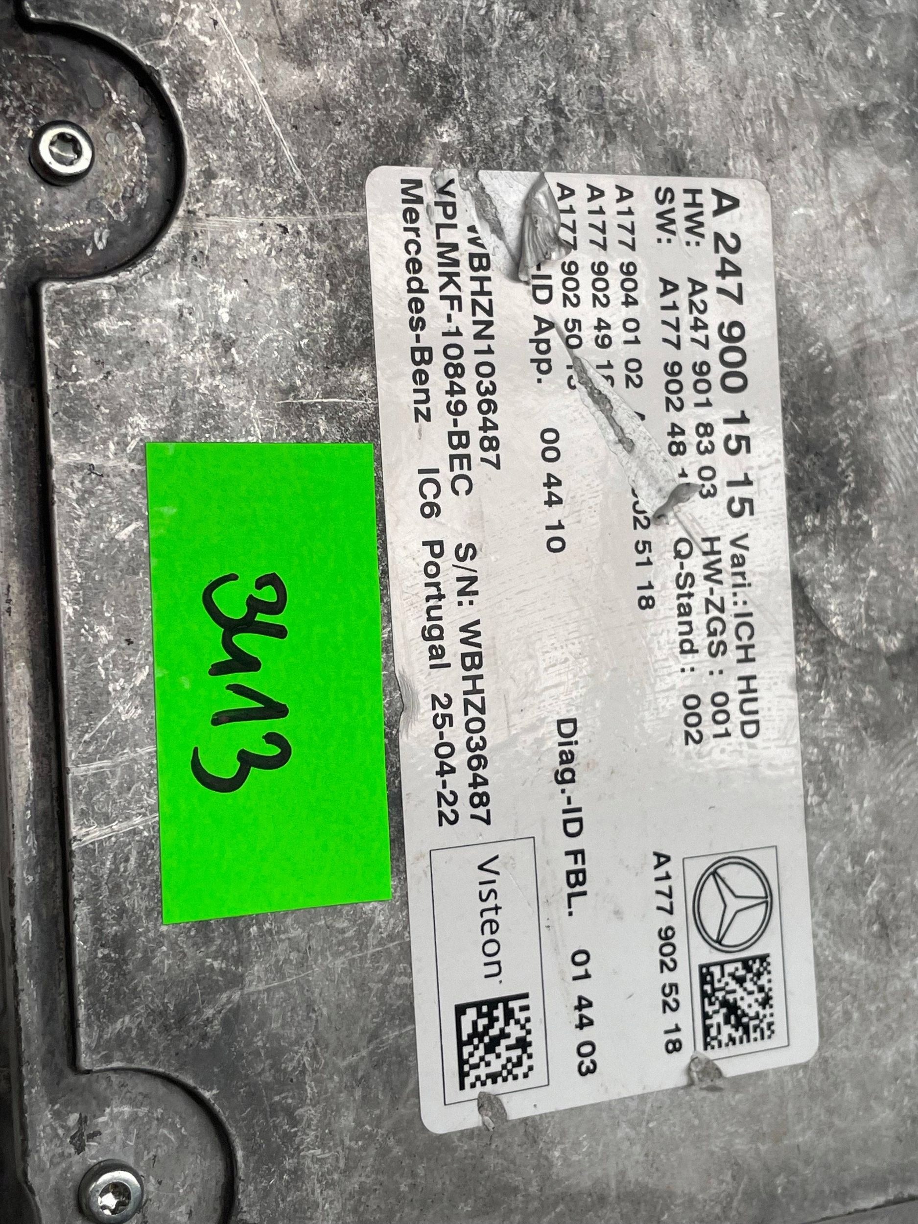 MERCEDES W247 Module Instruments tachymètre compte tours A2479001515 !J